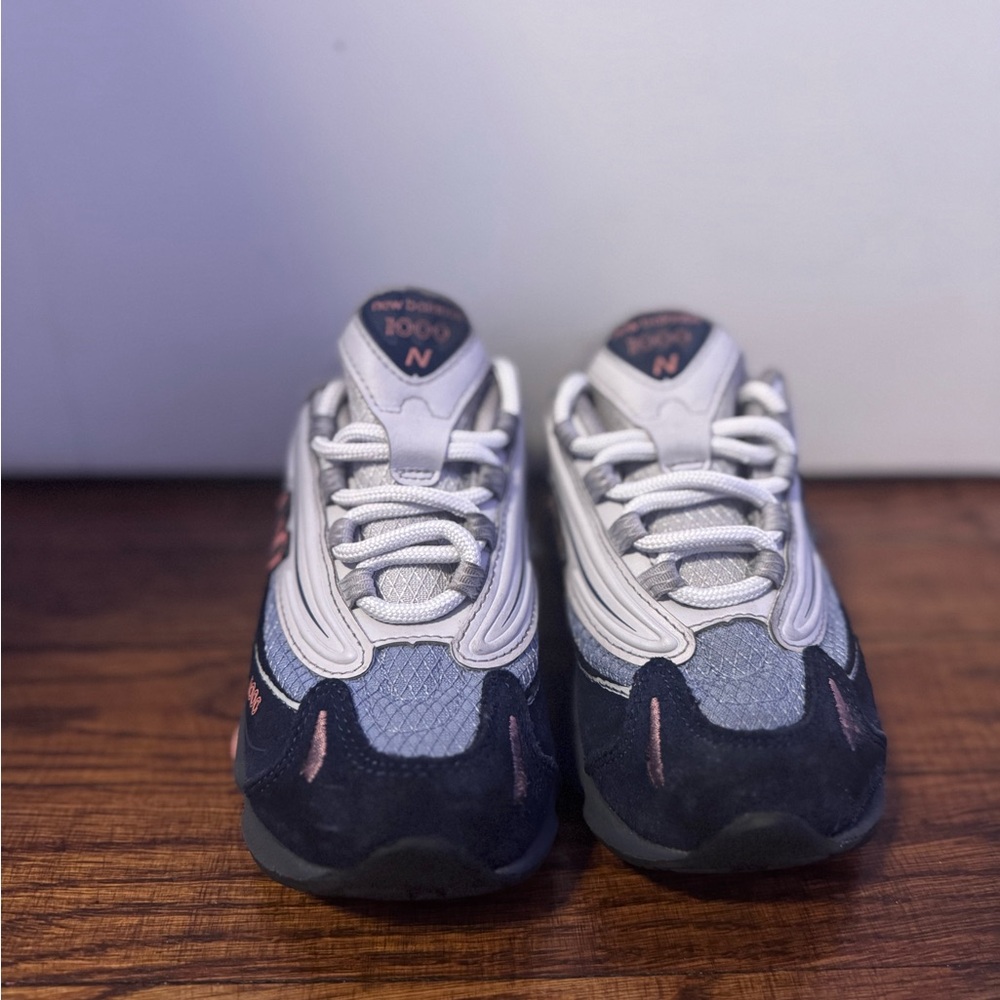 New Balance Kids' Gray and Navy Sneakers
